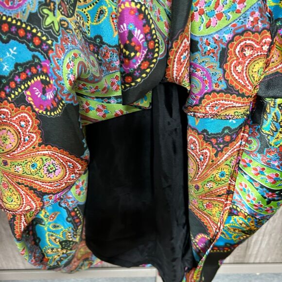 Vintage Zum Zum Dress Maxi Gown Sx 1/2 Paisley Fairy Princess 90s Y2K Glam Prom - Picture 6 of 8